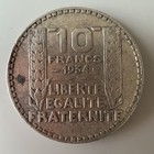1934 France 10 Francs Silver Coin - Impeccable 90 Year-old Coin 