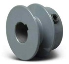 V-belt Motor Pulley Solid Cast Iron 5 8  Bore X 2  Dia Set Screw Fixed Bore New