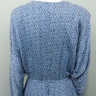 Vintage 80s 90s Blue Floral Midi Dress Size 11 All That Jazz Cottagecore Retro