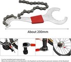 Bike Repair Tool Kit Crank Chain Cutter Extractor Bracket Freewheel Puller 6 Pcs