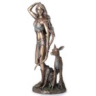 10  Artemis Greek Mythology Goddess Of Hunt Moon Chastity Statue Bronze Finish