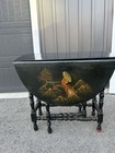 Antique Vintage Asian Art Style Folding Table