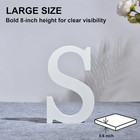 8 Inch Wooden Letter S For Wall Decor  Large White Wood Standing Letters For Diy