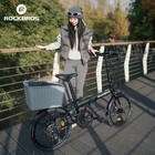 Rockbros Skn 20 7 Speed Folding Bike steel Frame Disc Brake With Rear Rack Black