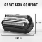 Shaver Foil Head Compatible For Braun 32b Wet Dry Razor Blade 390cc-4 3 Series