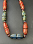 Wonderful Ancient Phoenician Mosaic Glass Beads Strand Necklace 