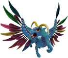  Alebrije Jaguar Hand Painted Copal Wood Carving Folk Art Oaxaca Mexico 