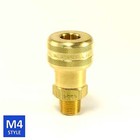 Foster 4 Series Brass Quick Coupler 3 8 Body 3 8 Npt Air Hose And Water Fittings