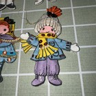 Vintage Felt Christmas Tree Ornaments Sequins Handmade Snowman   5 Carolers