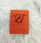 Vintage 21 Club Nyc Matchbook Full Matches Restaurant Memorabilia   Art Deco  