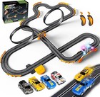 Slot Car Race Track Set Electric Powered Race Track Dual Racing Car Track Set   