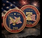  bundle Of 5  250th Anniversary United States Of America Commemorative  Coin