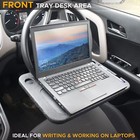 Econour 2 In 1 Car Steering Wheel Tray   Car Lap Desk For Convenient Working    