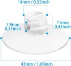 4 Heavy Duty Clear Suction Cups For Shower Caddy  Fits Most Brands