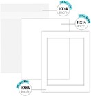 11x14 White Picture Mat Boards Fits 8 5x11 White Core Acid-free Pre-cut Picture