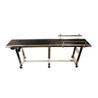 Flat Pvc Conveyor Belt 82 6 Inch Length 11 8 Inch Width Black With 2 Guardrails