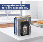 Metal Library Bookends Book Support Organizer Bookends Shelves Office 6 Piece