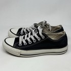 Converse All Star Shoes Womens 6 5 Black Canvas Low Top Unisex Retro Sneakers