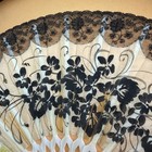 Vintage Hand Painted Fan Custom Framed In A Wood 