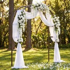 Metal Garden Arch 7 8 x5 5  For Climbing Plants  Weddings  Heavy Duty Steel