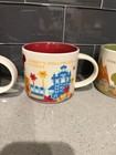 Disney Starbucks You Are Here Mug Set Of  5 Disney World Park   Rare Dragon 