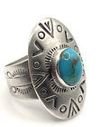 Carolyn Pollack Southwestern Sterling Silver   925 Turquoise Ring Size 7 75