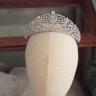 5cm Tall Classical Style Cz Crystal Wedding Queen Princess Tiara Crown For Women