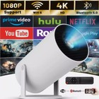 4k Mini Projector Hy300 1080p Wifi6 Bluetooth Bt5 0 Cinema Portable Home Theater