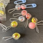 Baby Shower Favors Boy girl Plastic 75 Pieces Rattles  Baby Bottles  Clothespins