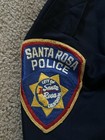 Vtg 1980s 1990s Obsolete Santa Rosa Police Officer Uniform Ls Shirt W  Patches