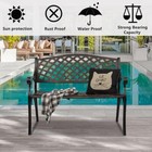 40  Retro Style Aluminum Bench Outdoor Garden Park Porch Patio Chair Seat Lawn