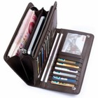 Fashion Business Snap Men Long Clutch Wallet Leather Card Holder Zip Purse Gift
