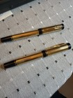 Penna Parker Duofold Godron 23k Gold Plated Rollerball Nos -mint- Rare One Pen