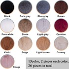 26 Pcs Faux Fur Pom Pom Balls With Elastic Loop For Hats Beanie Shoes Scarves