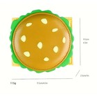 Novelty Hamburger Bifold Wallet Faux Leather Cheeseburger Card Holder Id Window