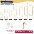 3 Pack Plate Hangers For Wall  Stainless Steel Wire Invisible Plate Hangers Heav