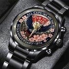 Washington Capitals 50 Years Black Stainless Steel Watch - Tantn17830 Gift Box I
