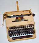 Rare 1955 Olympia Sm-3 Deluxe Gold Plated Manual Typewriter - 100  Serviced