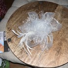Large White Lace Flower Floral Hair Clip Clip-on Wedding  Fascinator