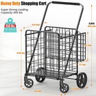 455lbs Shopping Cart For Groceries  Large Heavy Duty Grocery Cart O    Fast Ship