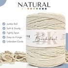 Bochiknot 4mm 495yds Macrame Cord Cotton Rope For Wall Hangings Plant Hangers Cr