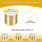 24 Gauge Copper Wire Craft Tarnish Resistant Beading Wire Bright Gold 171 Ft
