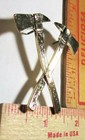 Crossed Firefighter Ax Pin Vintage Fd Fireman Collectible Fire Dept Memorabilia