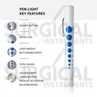 12 Pcs Disposable Penlights Diagnostic Ent  Emt Emergency Medical Instruments