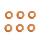 Hconcet New 6 Pcs Injector Copper Seals Sealing Washers 3976371 Compatible