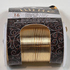 Beadsmith Wire Elements 16 Gauge Craft Wire Gold Color 8 Yards Tarnish Resistant