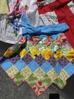 Lot Of 8 Vintage Half Aprons Sheer With Lace  And Patterned