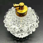 Vintage 3  Clear Hobnail Glass Perfume Bottle Atomizer Irice Japan Brass No Bulb