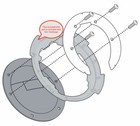 Givi Bf83   Kappa Bf83k Tanklock Tank Ring Flange For Keeway V302c