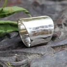Solid 925 Sterling Silver Wide Band Ring Statement Handmade Ring All Size
